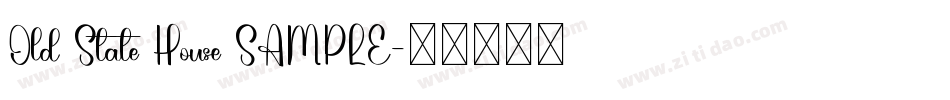 Old State House SAMPLE字体转换